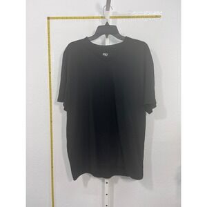 Shaka Wear Mens XL Black V-Neck T-Shirt Heavyweight 100% Cotton Short Sleeve Tee